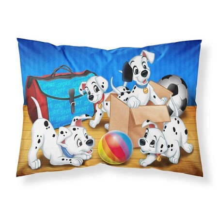 Carolines Treasures Carolines Treasures APH9058PILLOWCASE Dalmatians Playing Ball Fabric Standard Pillowcase APH9058PILLOWCASE